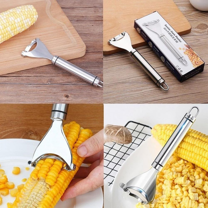 🌽 Corn Kernel Remover – No Waste, Complete Kernels, Rust-Proof⚡