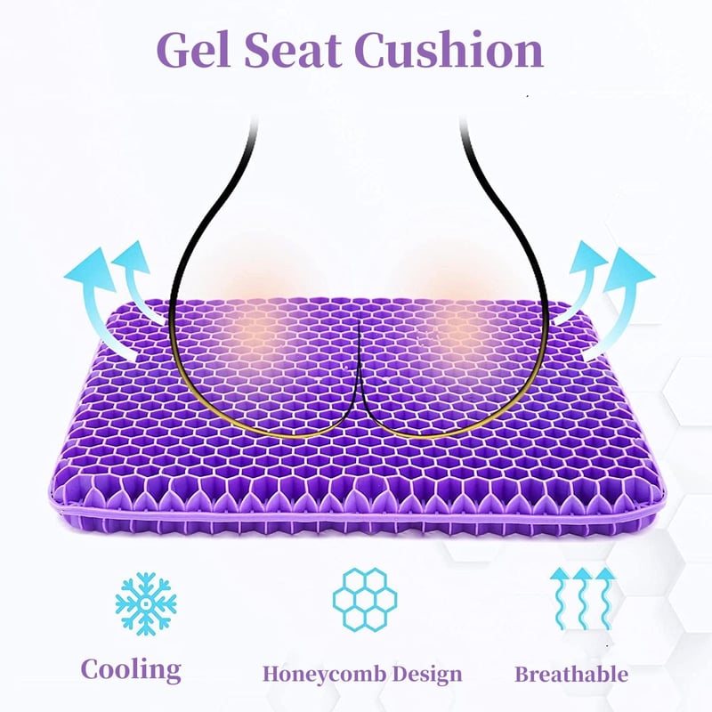 Ergonomic Silicone Gel Seat Cushion🌬️- Relief You Can Feel
