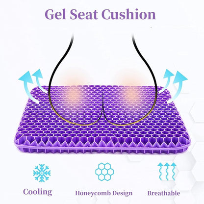 Ergonomic Silicone Gel Seat Cushion🌬️- Relief You Can Feel