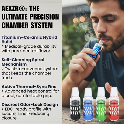✨AEXZR® NanoTwist Pro - Precision Chamber System 🌀No Metallic Taste, Cool to the Touch⚕️