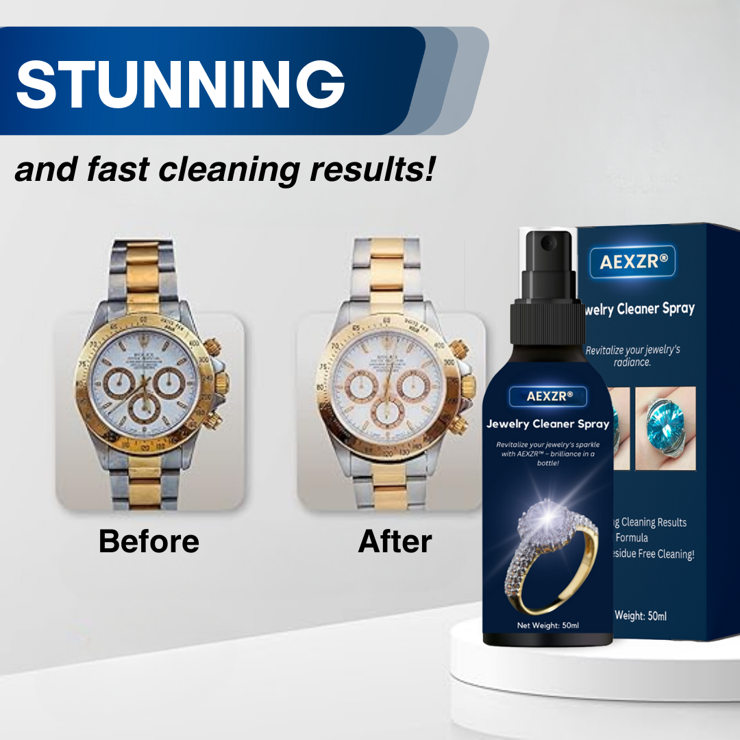 ✨Jewelry Cleaner Spray🌟 - Instant Brilliance Restoration with 12-Month Shine Protection💎