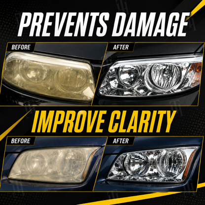 AEXZR® Professional Headlight Restoration Kit – Remove Yellowing & Haze