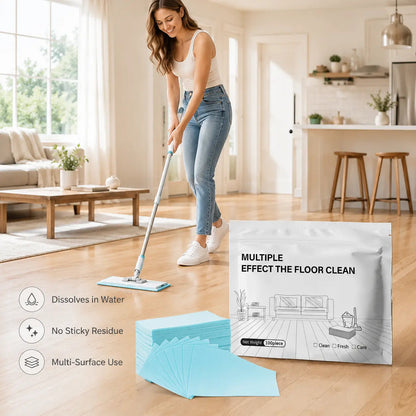 100 Piece Floor Cleaning Tablets Multi-Surfacecleaner for Hardwood Laminate Tile & RV Wallsantibacterial Deodorization Maintenance