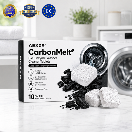 🏆Official Store|1 Wash, Zero Odor|AEXZR® CarbonMelt Bio-Enzyme Washer Cleaner Tablets