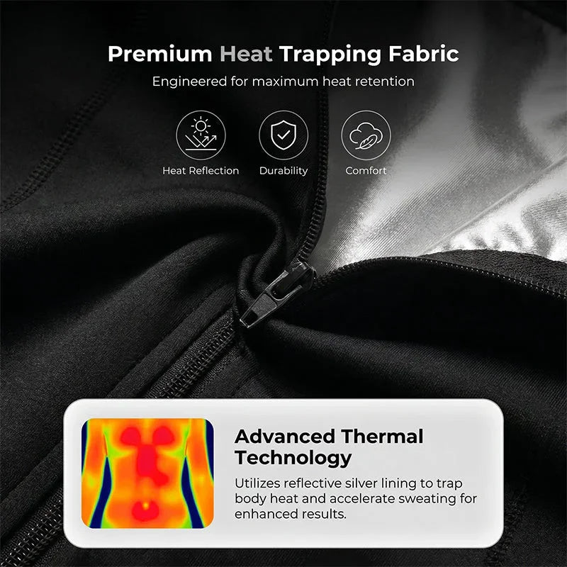 🏆 AEXZR®Waist Trainer Trimmer Zipper Sweat Belt🔥