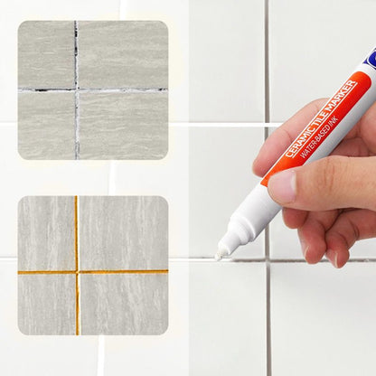 🏆✨Anti-Mosquito and waterproof grout pen —✨ Instantly Restore a Clean, Like-New Look⚡