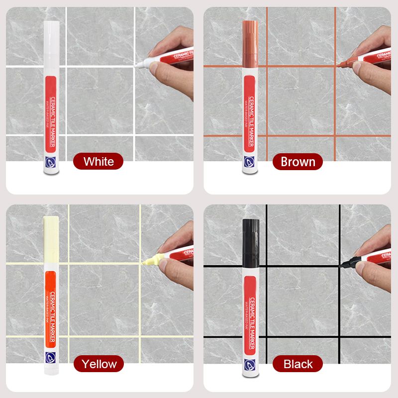 🏆✨Anti-Mosquito and waterproof grout pen —✨ Instantly Restore a Clean, Like-New Look⚡