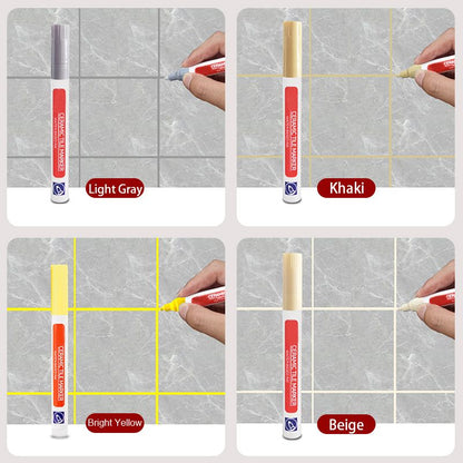 🏆✨Anti-Mosquito and waterproof grout pen —✨ Instantly Restore a Clean, Like-New Look⚡