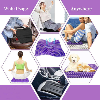 Ergonomic Silicone Gel Seat Cushion🌬️- Relief You Can Feel