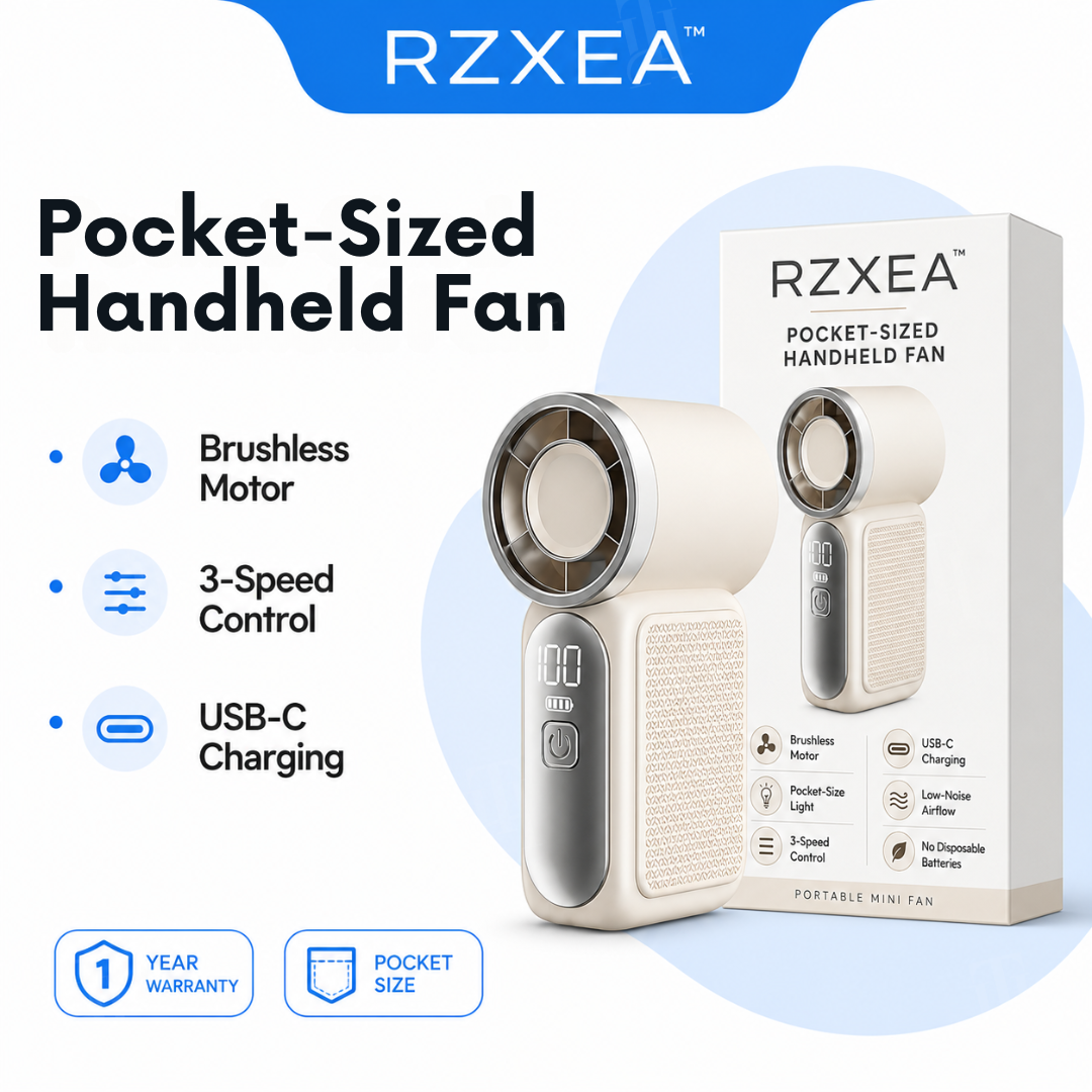🪶RZXEA™ Pocket-Sized Handheld Fan💨