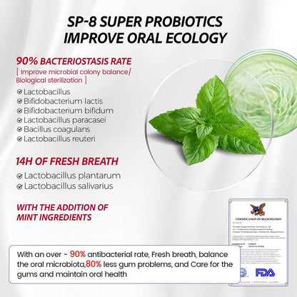 ✨SP-8 Probiotic Whitening Toothpaste🦷 Your Secret to a Brighter, Healthier Smile 🍃