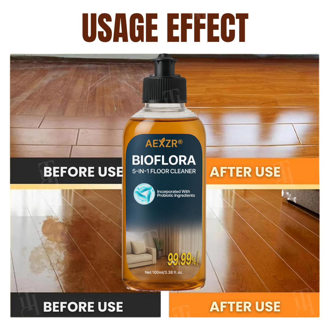 🏆 AEXZR® BioFlora 5-in-1 Floor Cleaner – World's First Prebiotic Formula, 10-Minute Dry