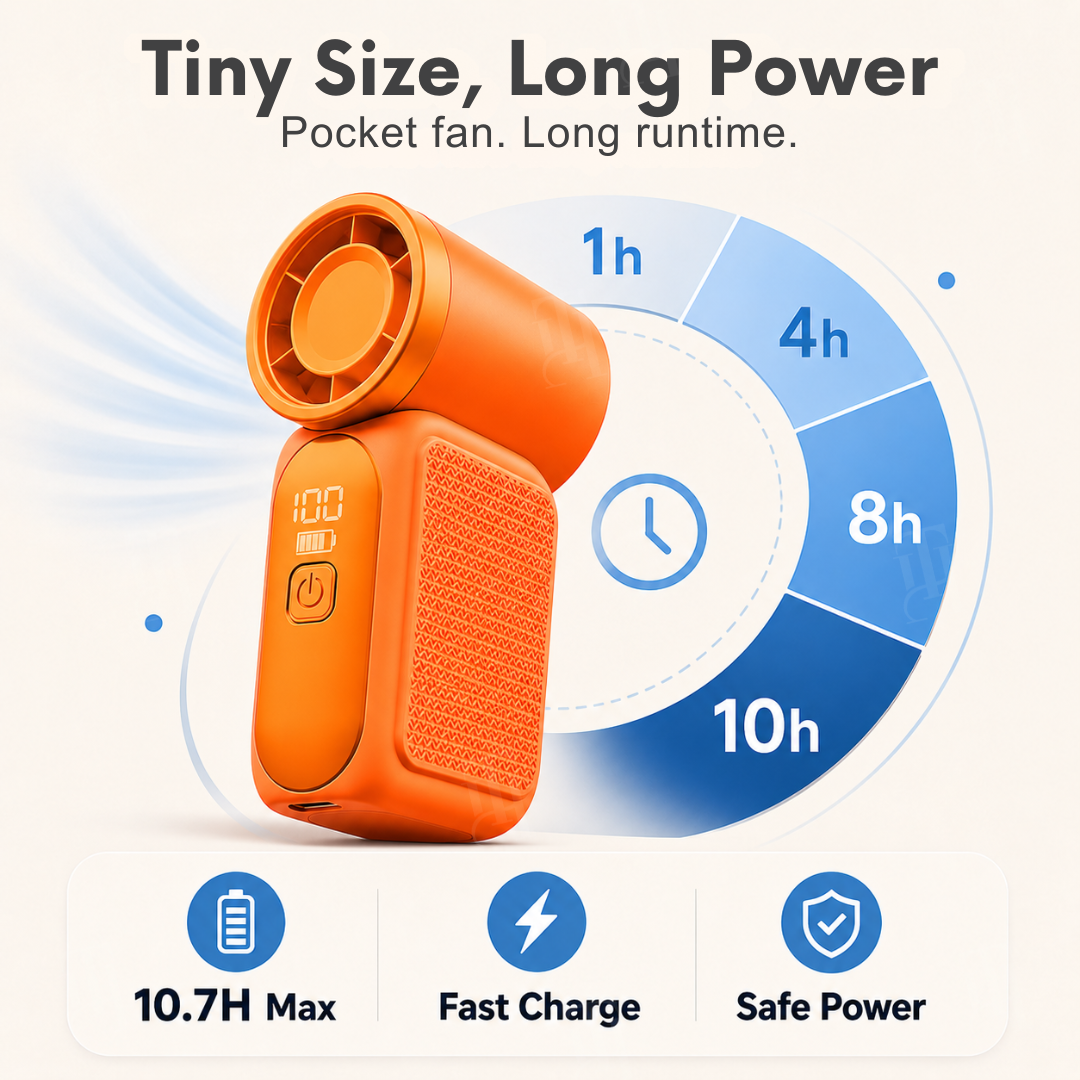 🪶RZXEA™ Pocket-Sized Handheld Fan💨