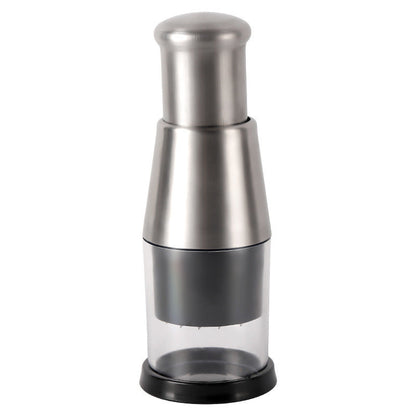 ✨ Multi-Veggie Garlic & Onion Chopper – 🧄Stainless Steel Blade, Manual Press🔪