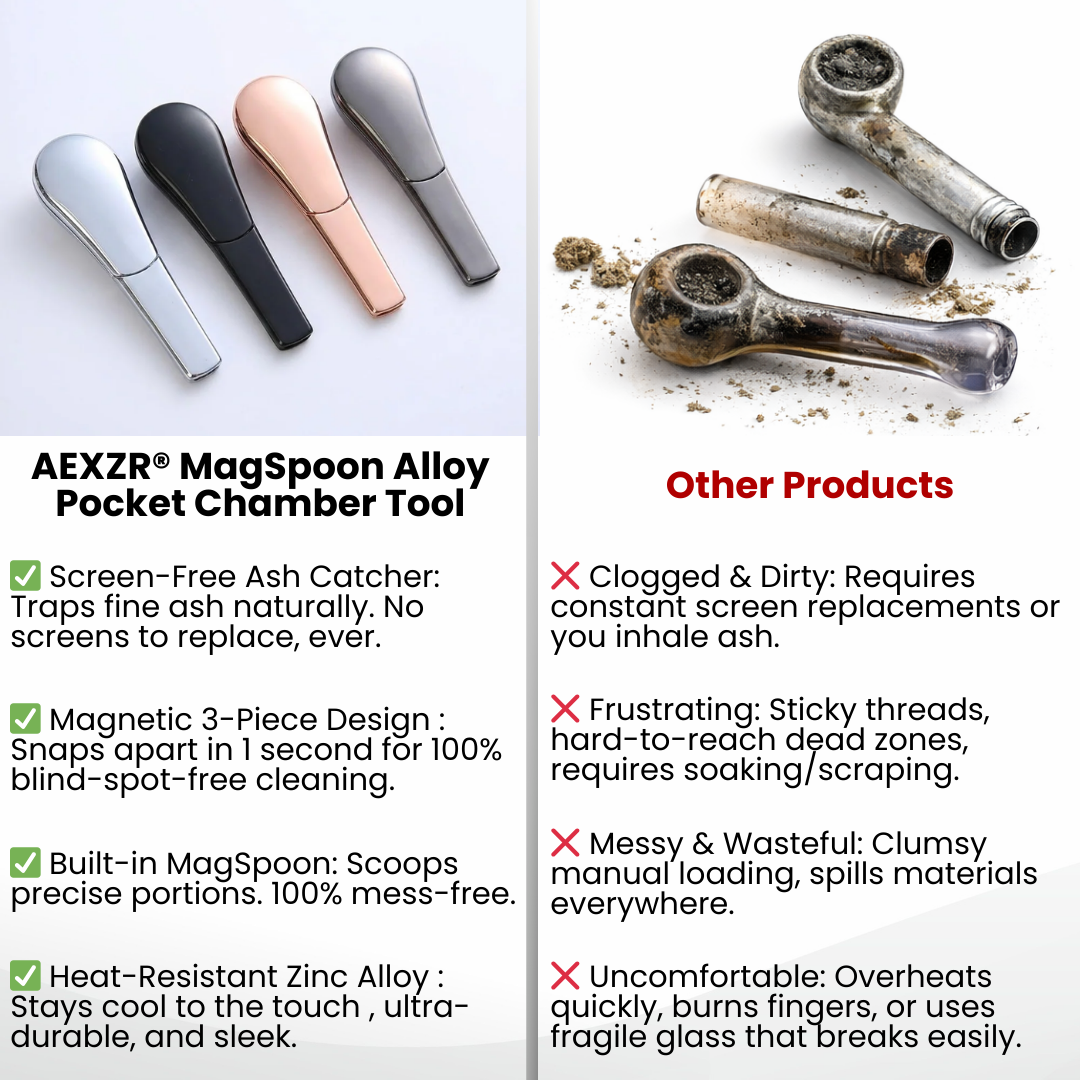 ✨MagSpoon Alloy Pocket Chamber Tool –🌀Screen-Free, Smooth Draw, Easy Clean🔥