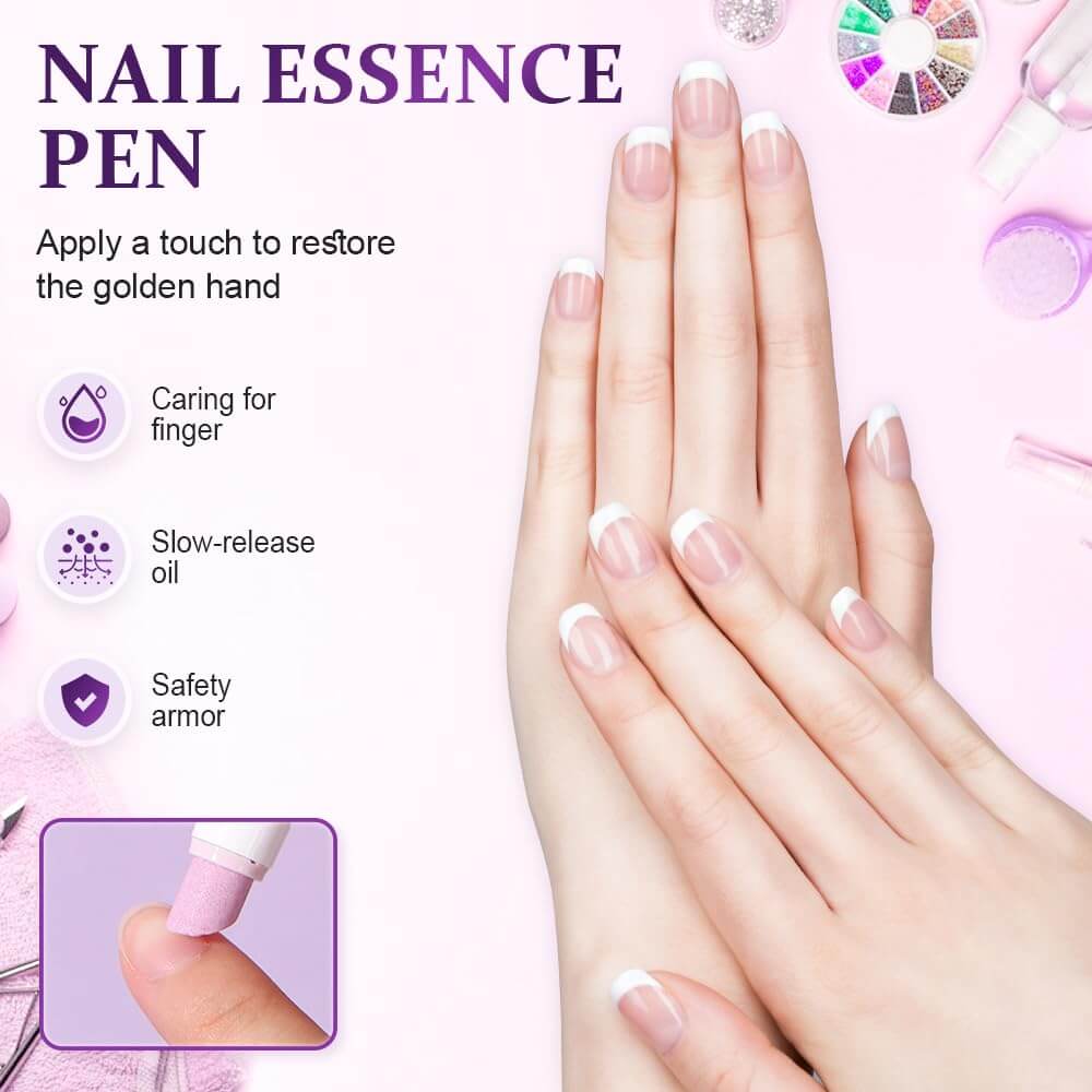 ✨Ceramic Cuticle Pen – 45° Angled Tip, Nourishing Oil, Salon Results at Home