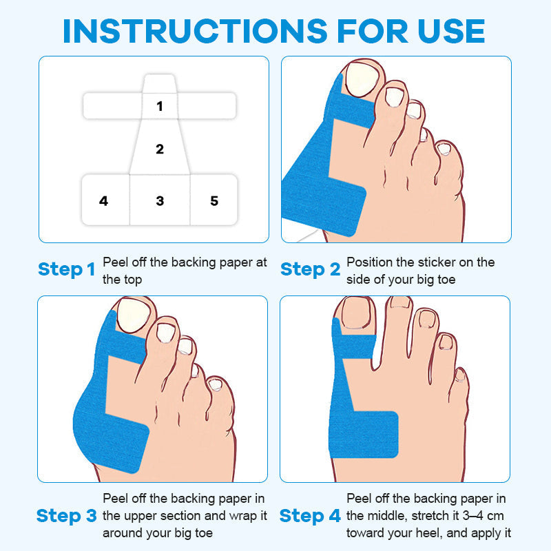 🏆🦶Medical-Grade Bunion Tape – 🦶Hypoallergenic, Breathable, Painless Removal👟