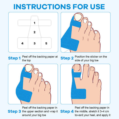 🏆🦶Medical-Grade Bunion Tape – 🦶Hypoallergenic, Breathable, Painless Removal👟
