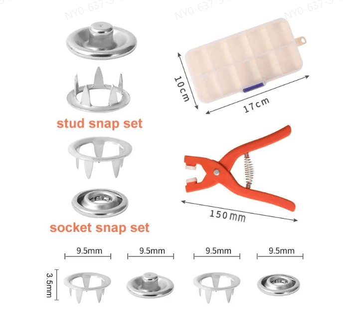 🔥Colorful Metal Snap Buttons Refill Pack(No Tool)