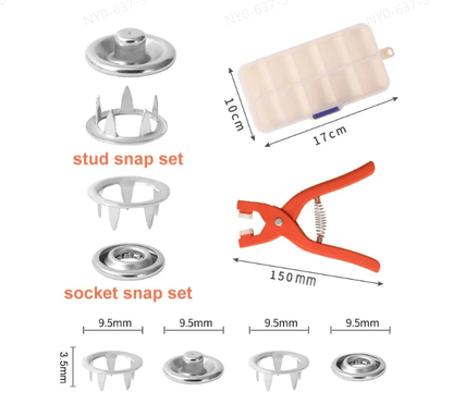 🔥Colorful Metal Snap Buttons Refill Pack(No Tool)