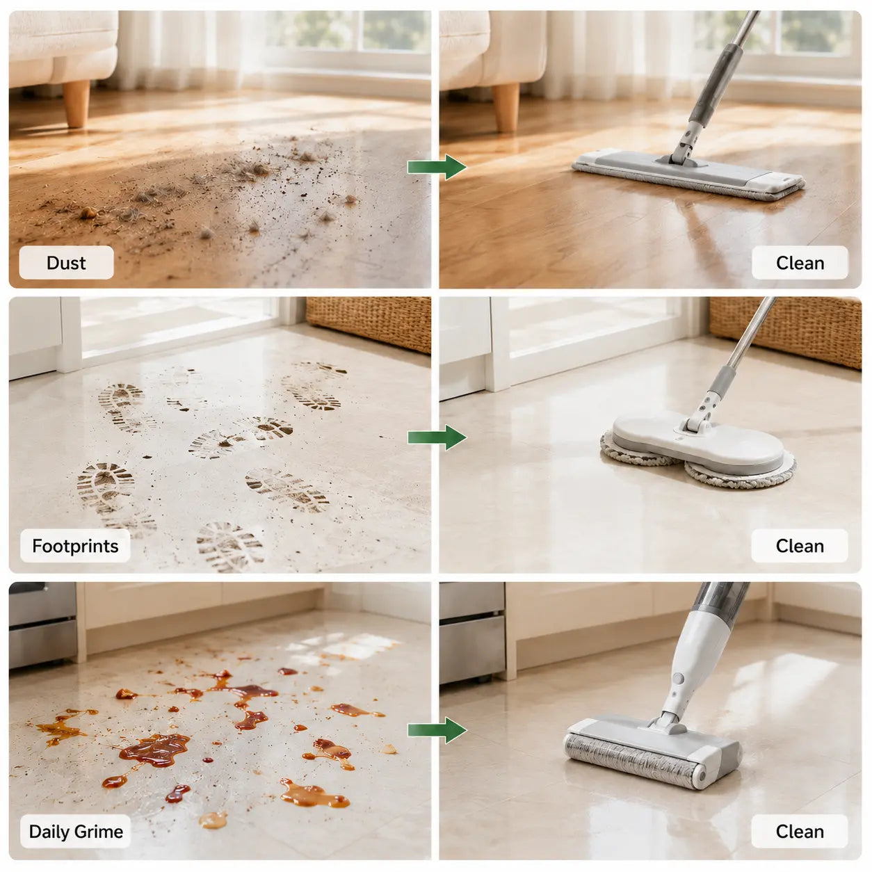 100 Piece Floor Cleaning Tablets Multi-Surfacecleaner for Hardwood Laminate Tile & RV Wallsantibacterial Deodorization Maintenance