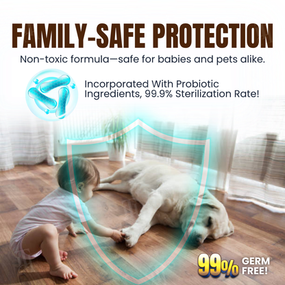 🏆 AEXZR® BioFlora 5-in-1 Floor Cleaner – World's First Prebiotic Formula, 10-Minute Dry