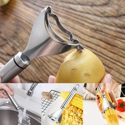 🌽 Corn Kernel Remover – No Waste, Complete Kernels, Rust-Proof⚡