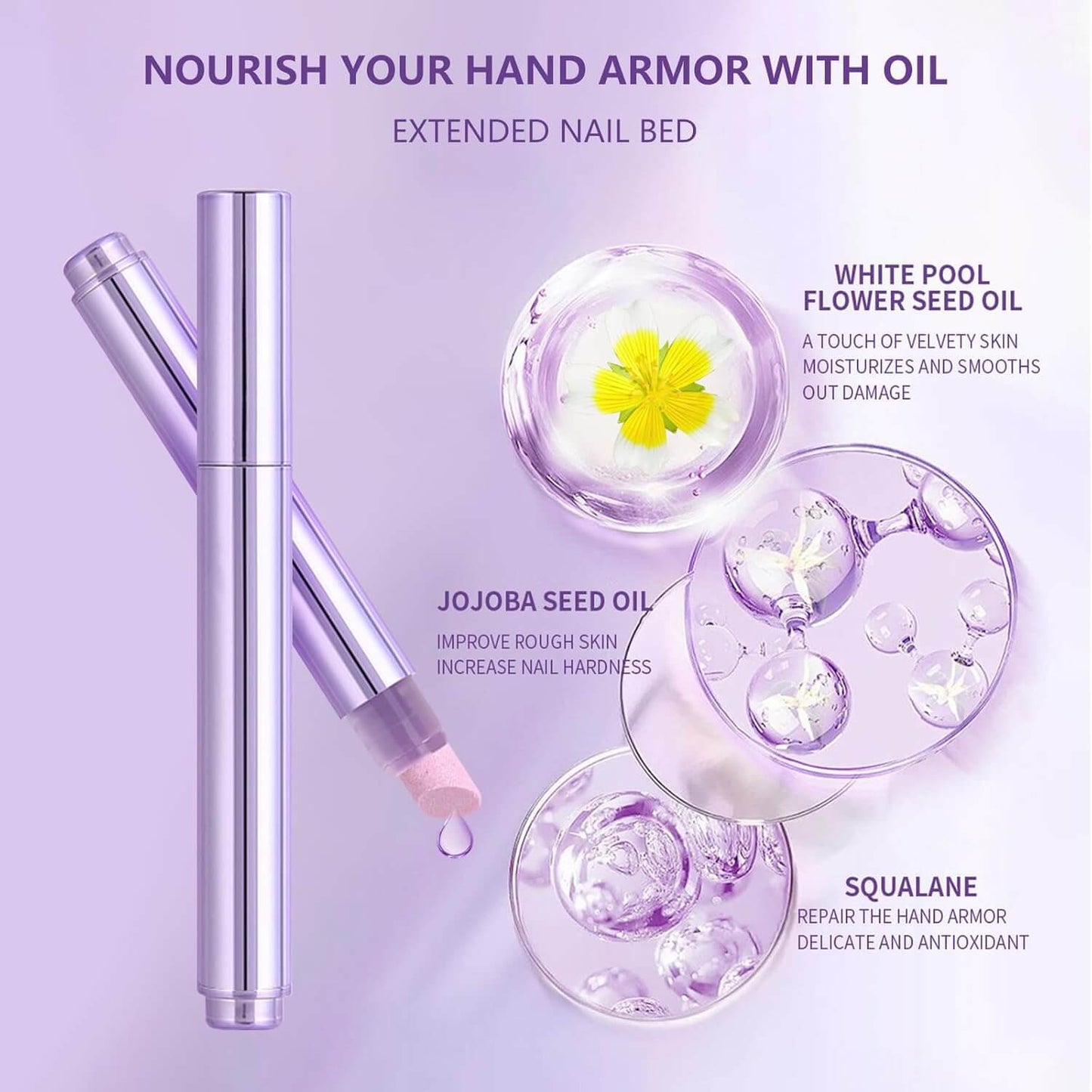 ✨Ceramic Cuticle Pen – 45° Angled Tip, Nourishing Oil, Salon Results at Home