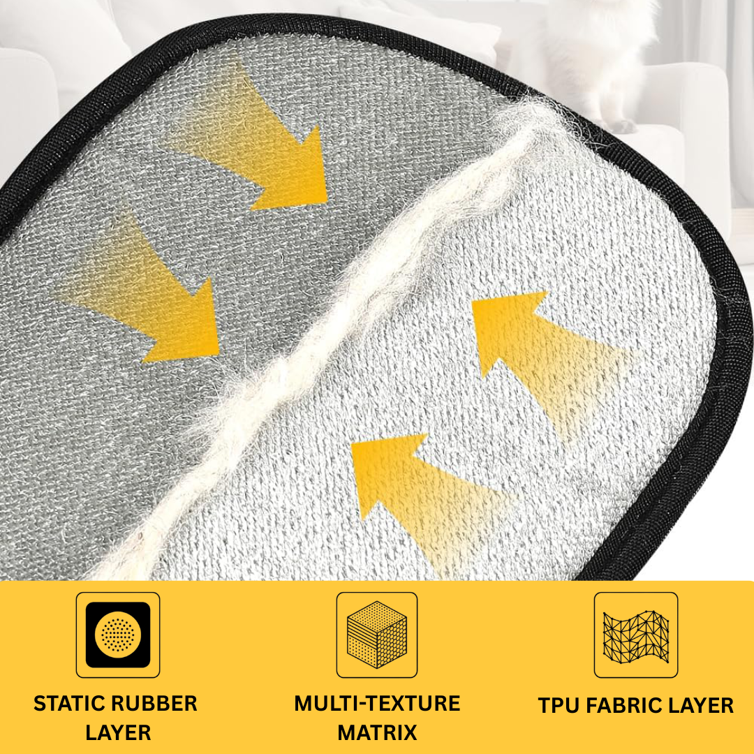 🐾 AEXZR® Pet Magic Grooming Glove –✨ Static Grip Grabs Hair, Not Sticky Glue🏆