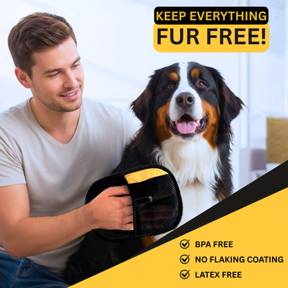 🐾 AEXZR® Pet Magic Grooming Glove –✨ Static Grip Grabs Hair, Not Sticky Glue🏆