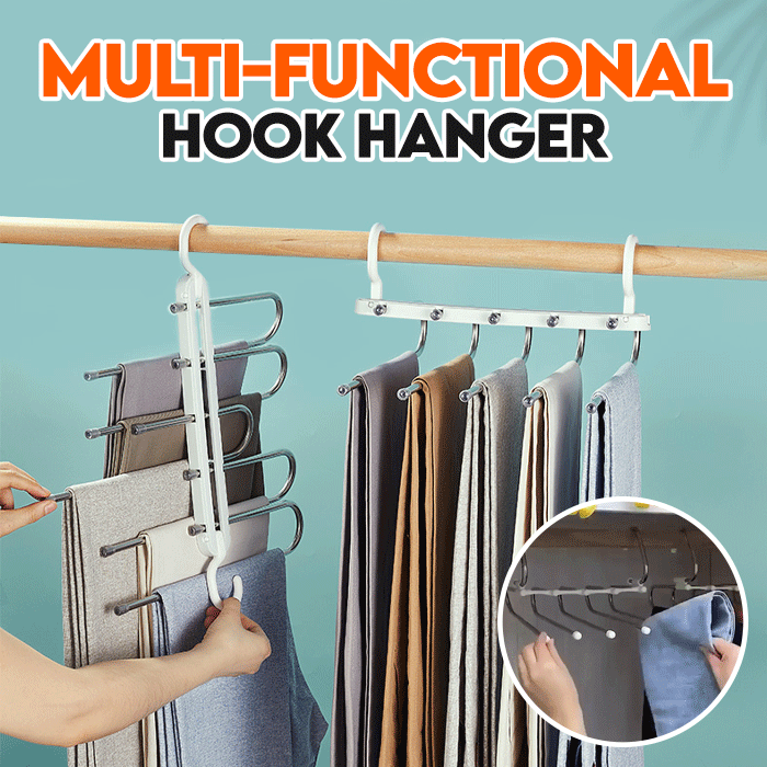👕Magic Multi-Hanger –✨ 1 Holds 5, Saves 80% Space✅