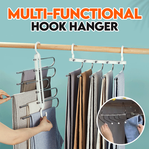 👕Magic Multi-Hanger –✨ 1 Holds 5, Saves 80% Space✅