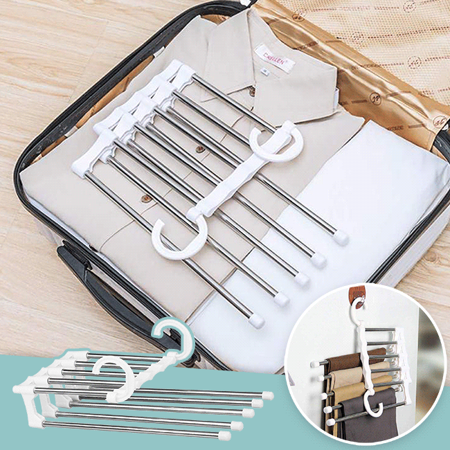👕Magic Multi-Hanger –✨ 1 Holds 5, Saves 80% Space✅