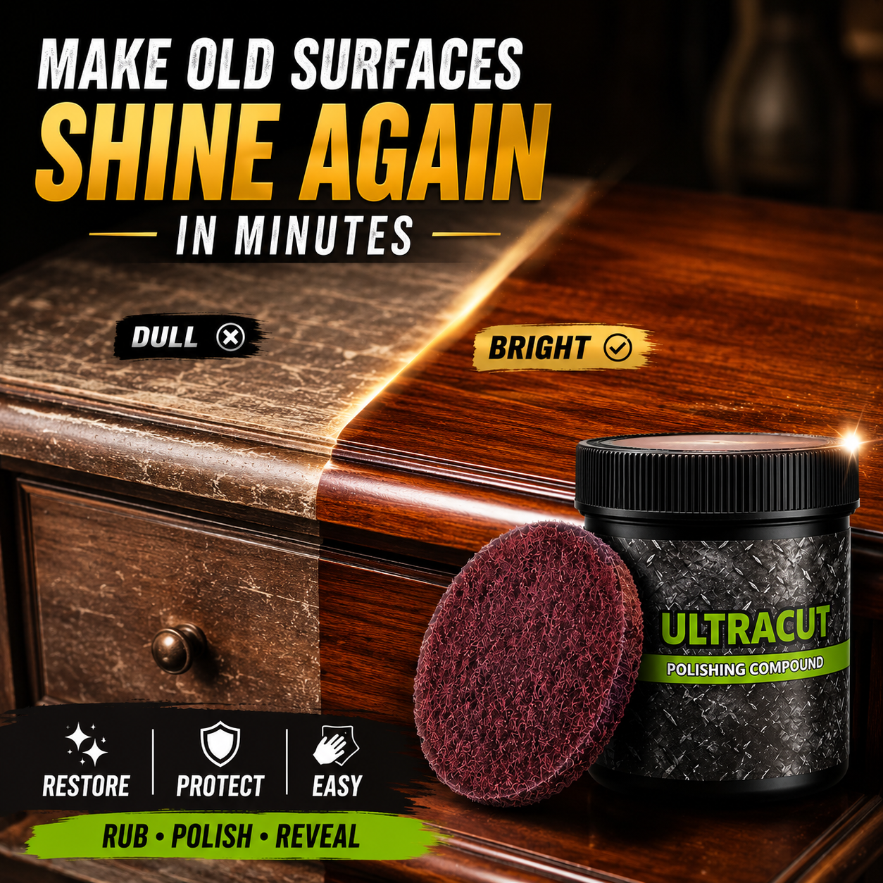 ✨ All-in-One Surface Restoration Polish with Pad