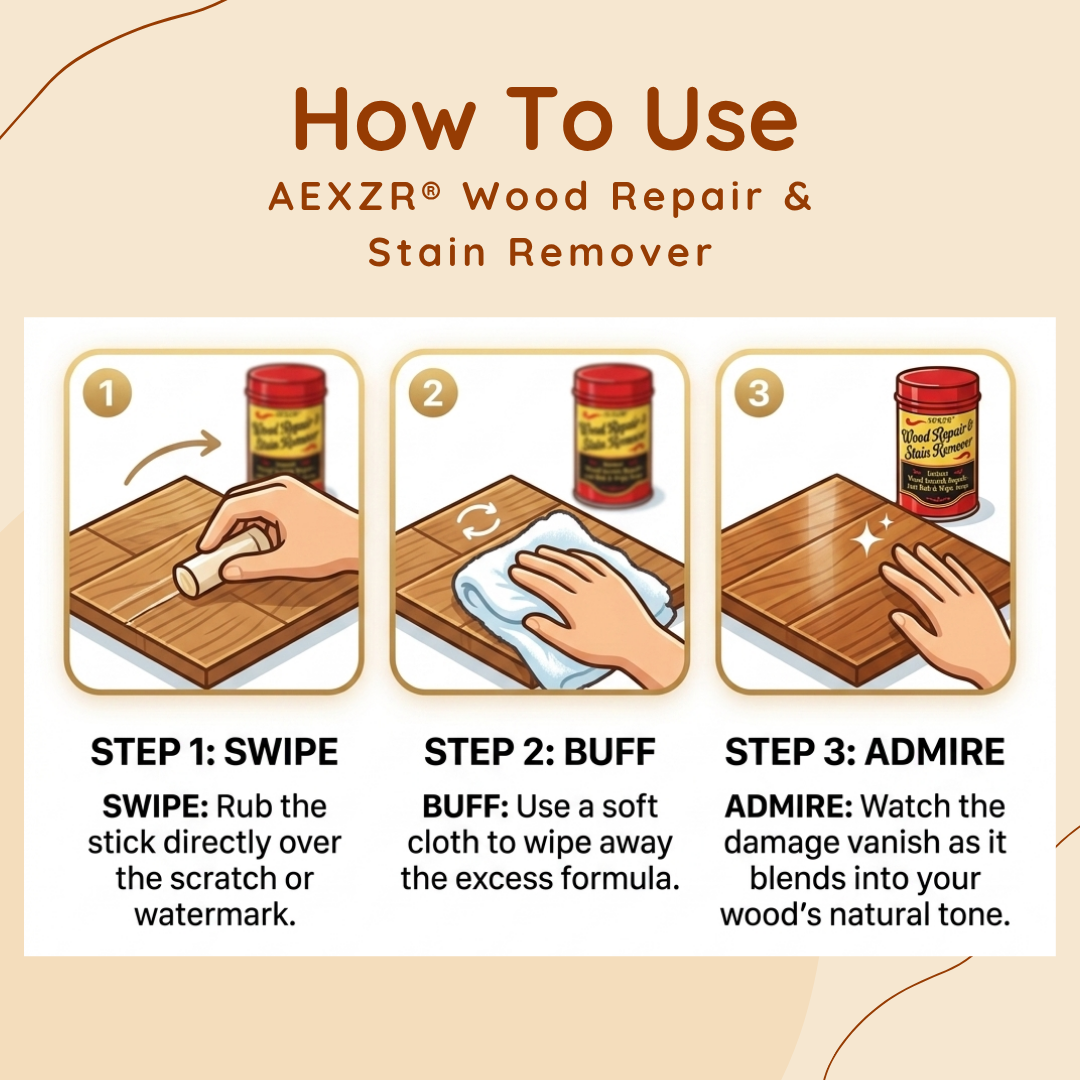 🏆AEXZR® Wood Repair & Stain Remover-✨– Instantly Erases Scratches, Scuffs & Watermarks🪑