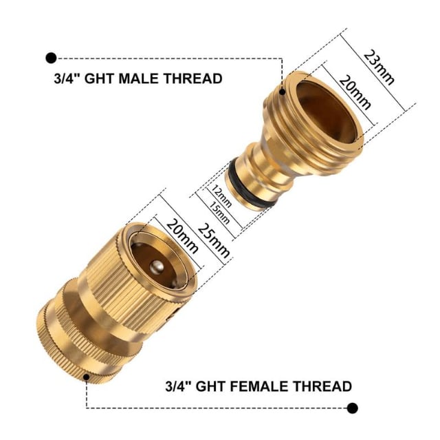 🔥 Garden Hose Quick Connector – Leak-Free Brass Fitting, 200 PSI🔩