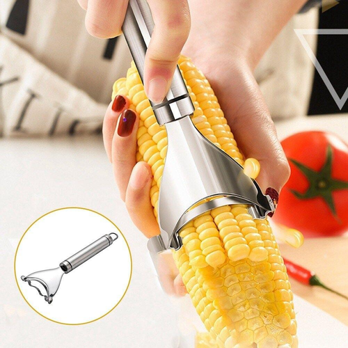 🌽 Corn Kernel Remover – No Waste, Complete Kernels, Rust-Proof⚡