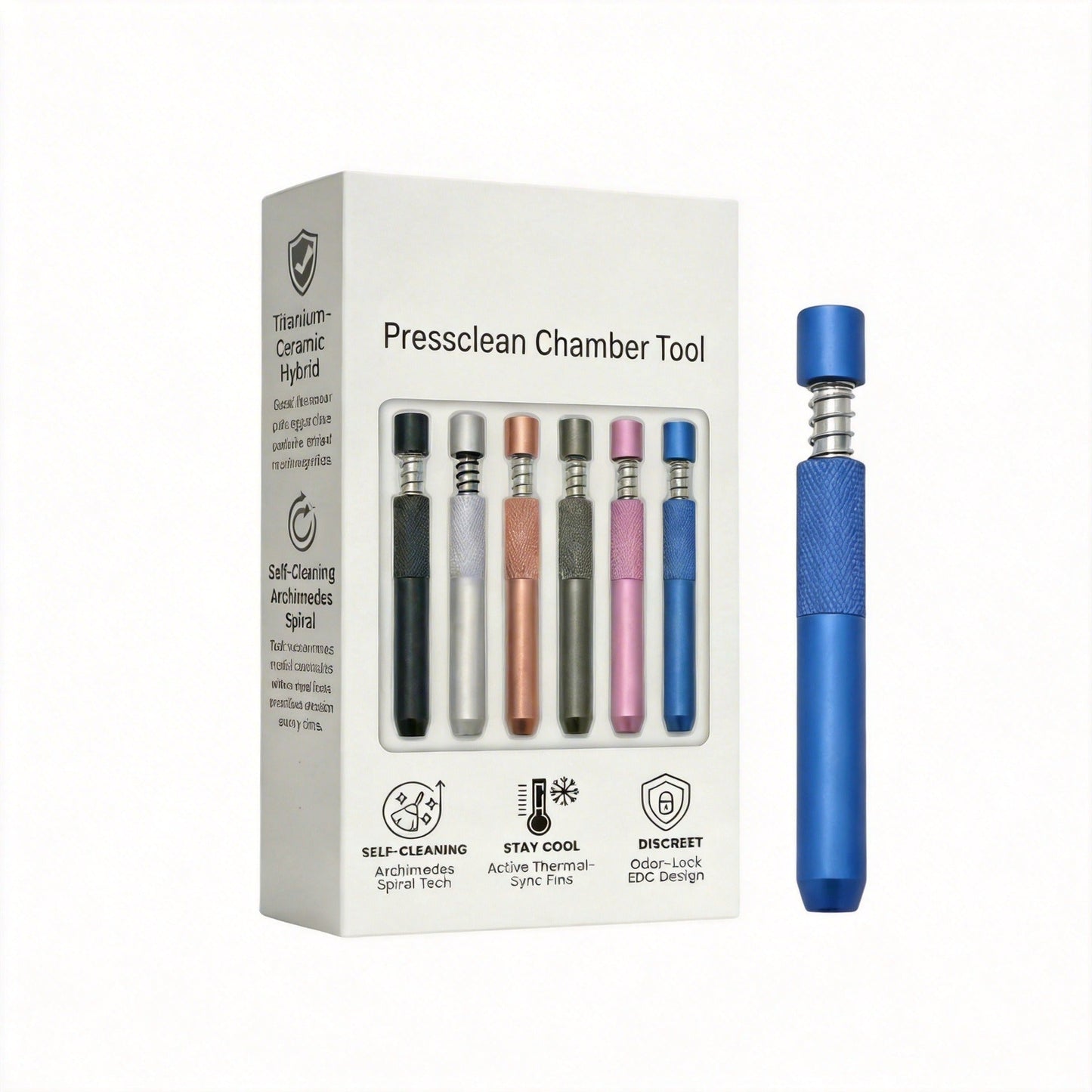✨Pressclean Chamber Tool – 🔧Self-Cleaning Spring Design, No Tapping Needed🌀