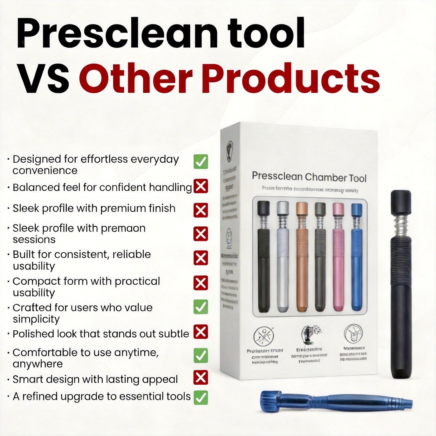 ✨Pressclean Chamber Tool – 🔧Self-Cleaning Spring Design, No Tapping Needed🌀