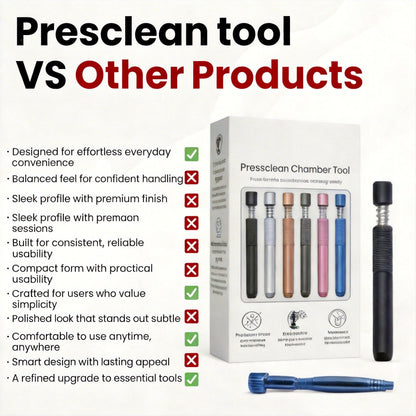 ✨Pressclean Chamber Tool – 🔧Self-Cleaning Spring Design, No Tapping Needed🌀
