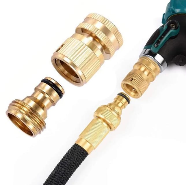 🔥 Garden Hose Quick Connector – Leak-Free Brass Fitting, 200 PSI🔩