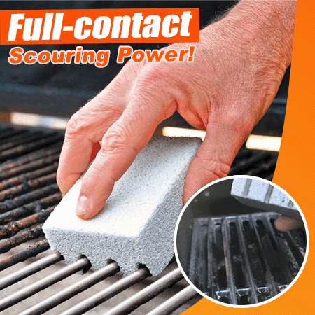 🧼 Power Cleaning Grill Blocks – Scratch-Free, Conforms to Any Grill Bar🔥