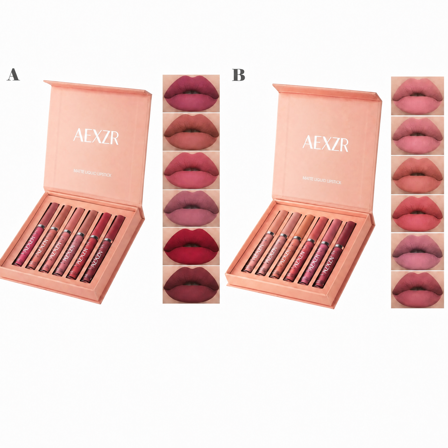 👄6-Color Matte Liquid Lipstick Set💄 – High-Pigment, Hydrating, Easy Application✨
