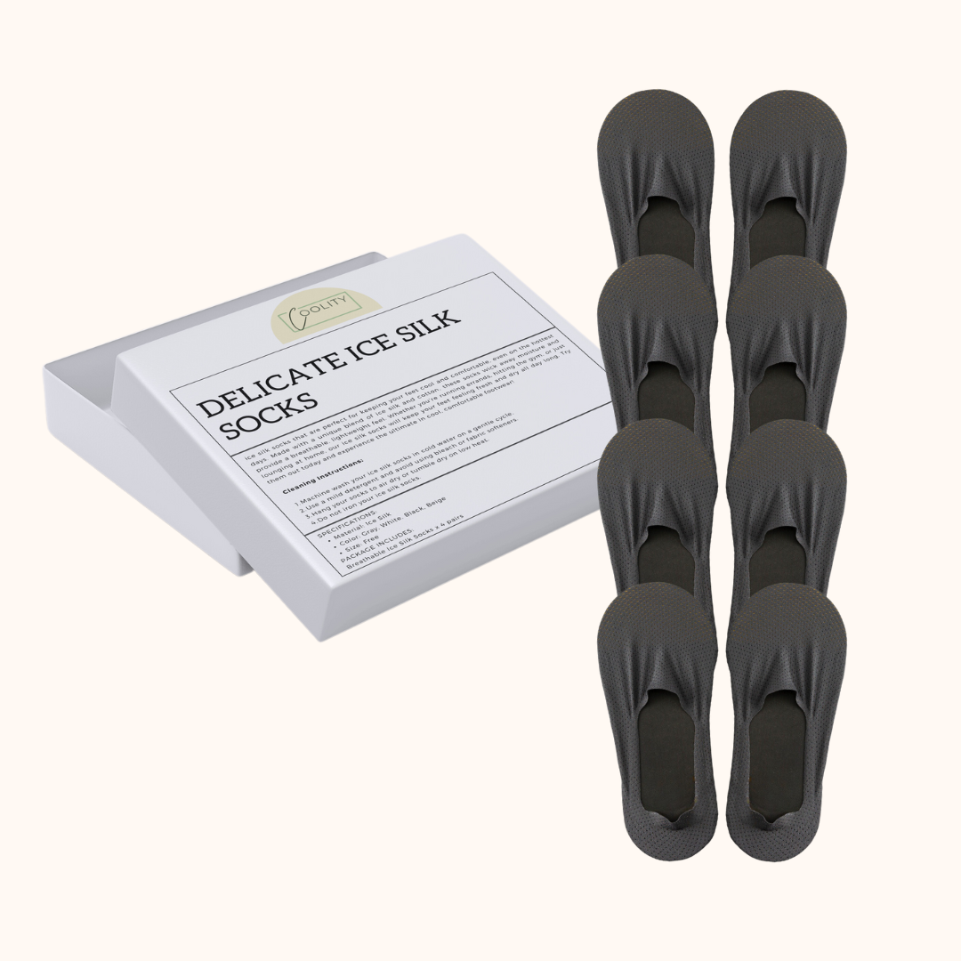🏆 AEXZR®Delicate Ice Silk Socks❄️ (4 pairs)