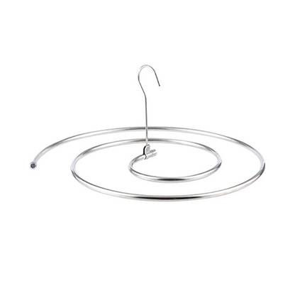 ✨360° Stainless Steel Multi-Hanger  – 🌀3 Loops for Ties, Belts & Scarves, Holds 15 lbs🔄