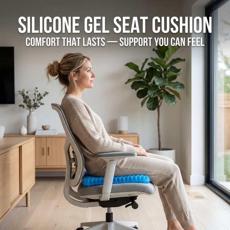 ✨Ergonomic Silicone Seat Cushion🏆 – Relief You Can Feel