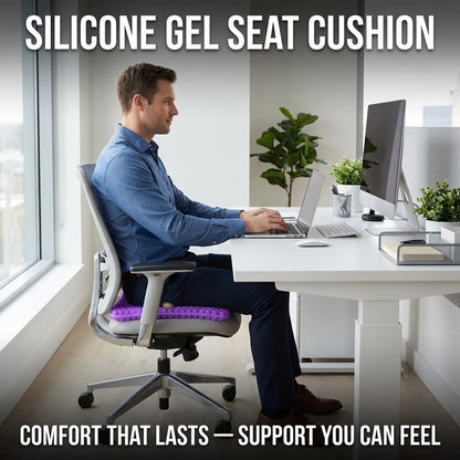 ✨Ergonomic Silicone Seat Cushion🏆 – Relief You Can Feel