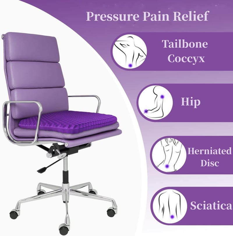 ✨Ergonomic Silicone Seat Cushion🏆 – Relief You Can Feel