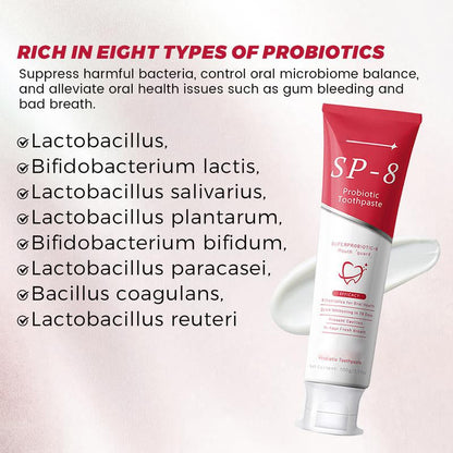 ✨SP-8 Probiotic Whitening Toothpaste🦷 Your Secret to a Brighter, Healthier Smile 🍃