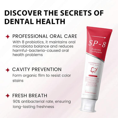 ✨SP-8 Probiotic Whitening Toothpaste🦷 Your Secret to a Brighter, Healthier Smile 🍃